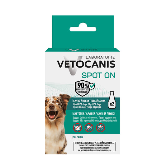 Anti-parasit Spot On Hund Medium Vetocanis 3x2ml