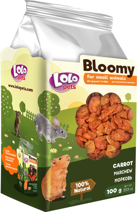 Bloomy Dried Carrot for rodents and rabbits