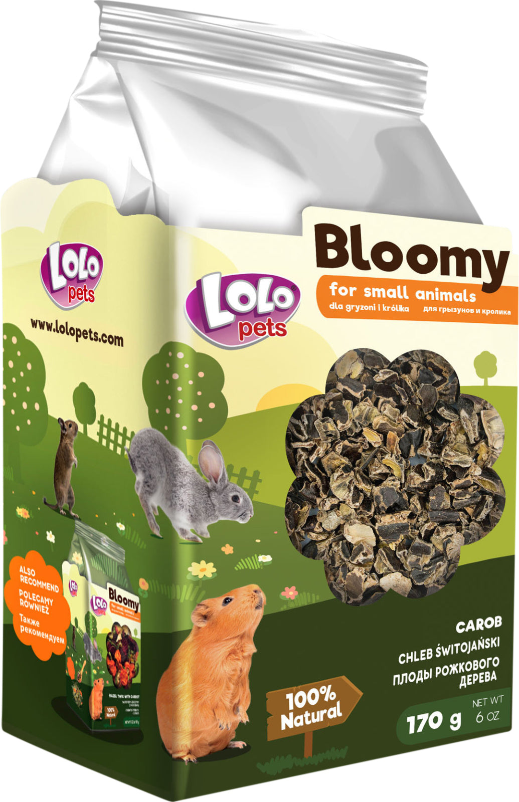 Bloomy Carob for rodents and rabbits