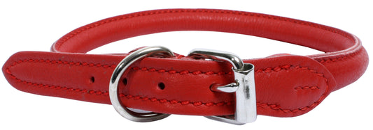 Halsband mjukt rundsytt Rött 10mm/45cm