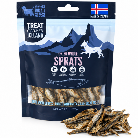 Hundgodis Iceland Dried Whole Spratz 70gr