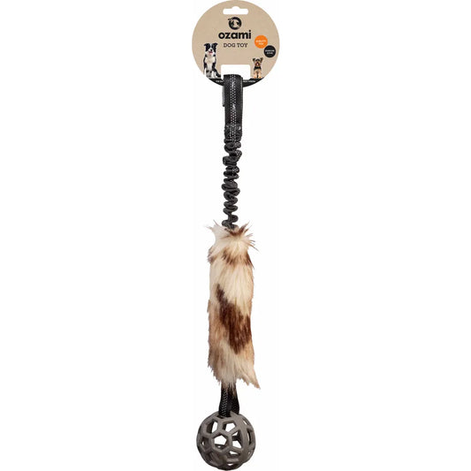 Ozami Play-n-tug Faux Fur With Ball 65cm