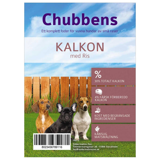 Chubbens Kalkon med Ris liten ras