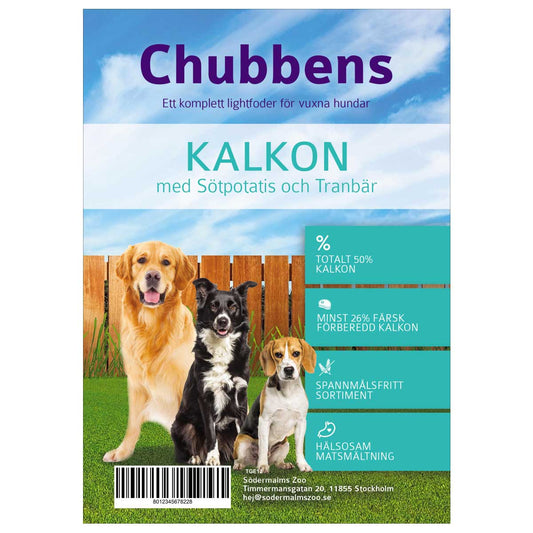 Chubbens Kalkon med Sötpotatis och Tranbär