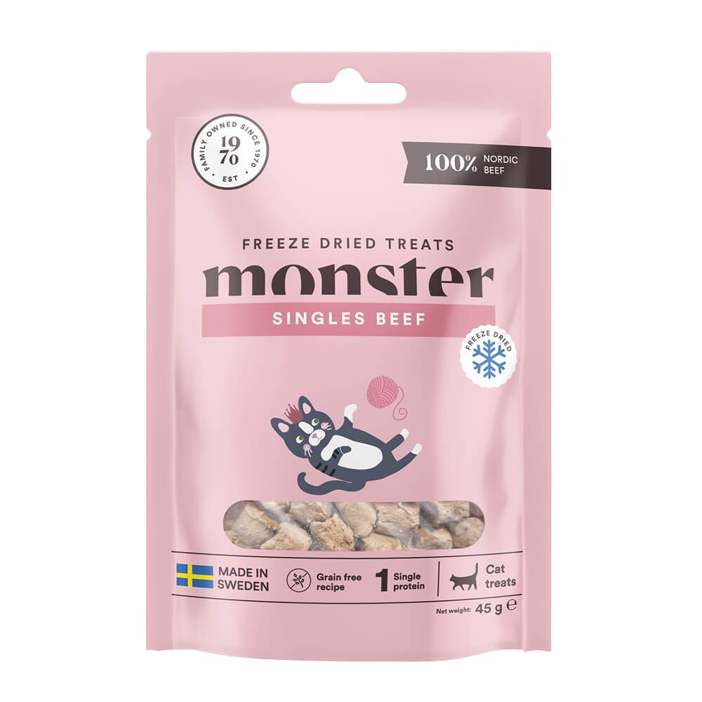 Kattgodis Monster Freezies Beef 45gr