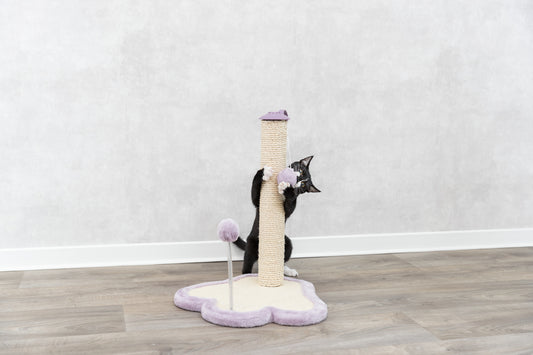 Junior klöstass med rulle, 40×50×38 cm, ljuslila/natural