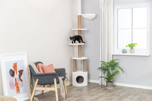 Klösmöbel Aurelio, golv-tak, 220-250cm, Vit