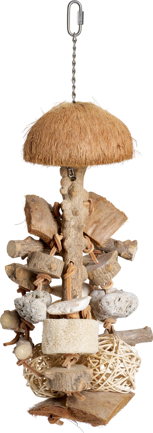 Companion Fgelleksak med kokosnt och sten