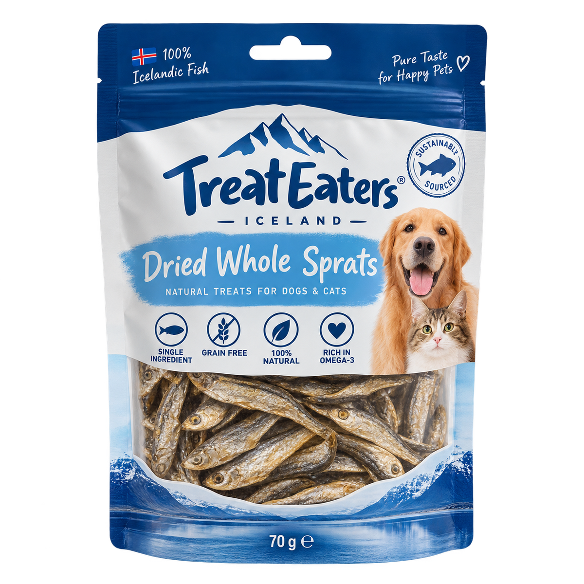 Hundgodis Iceland Dried Whole Herring 70gr
