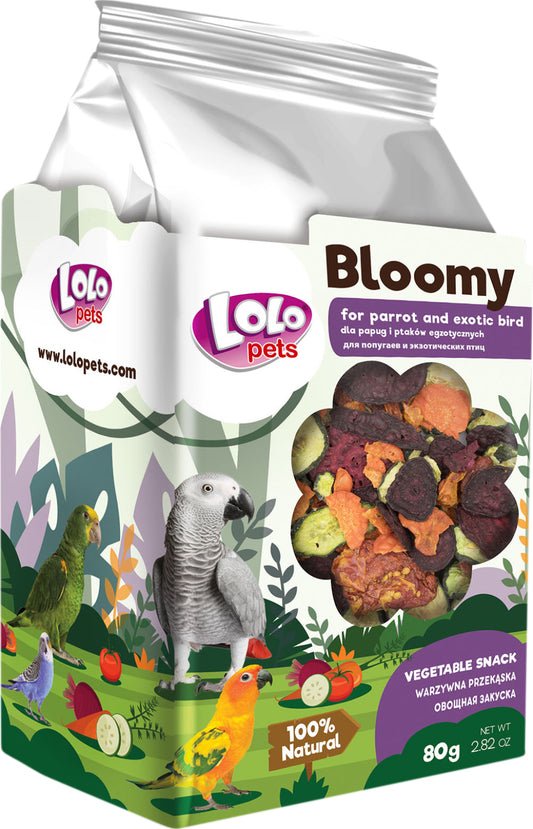 Bloomy Vegetable snack fr papegojor och exotiska fglar