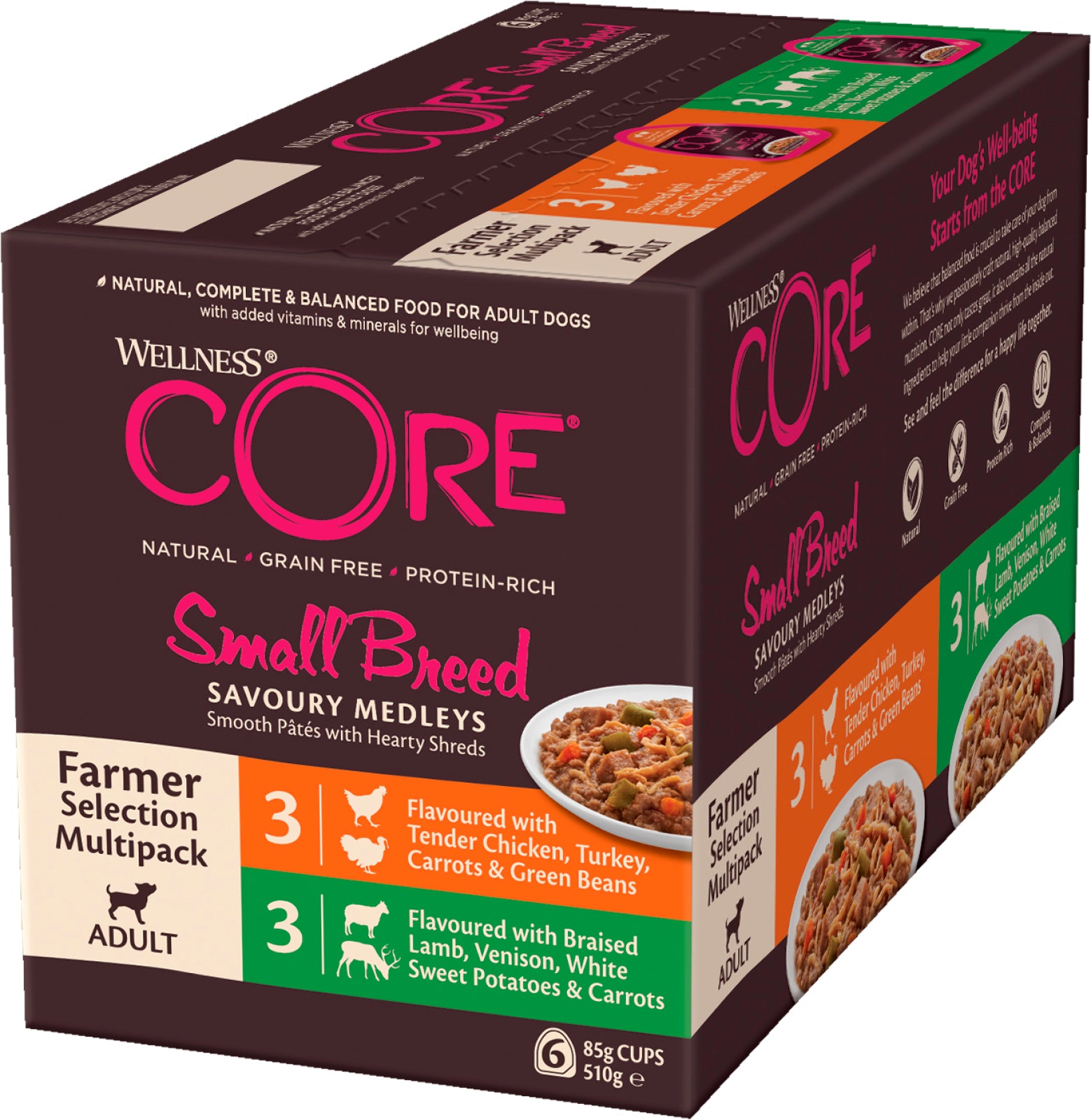 CORE Savoury Medleys Small breed, flerpack Farmer