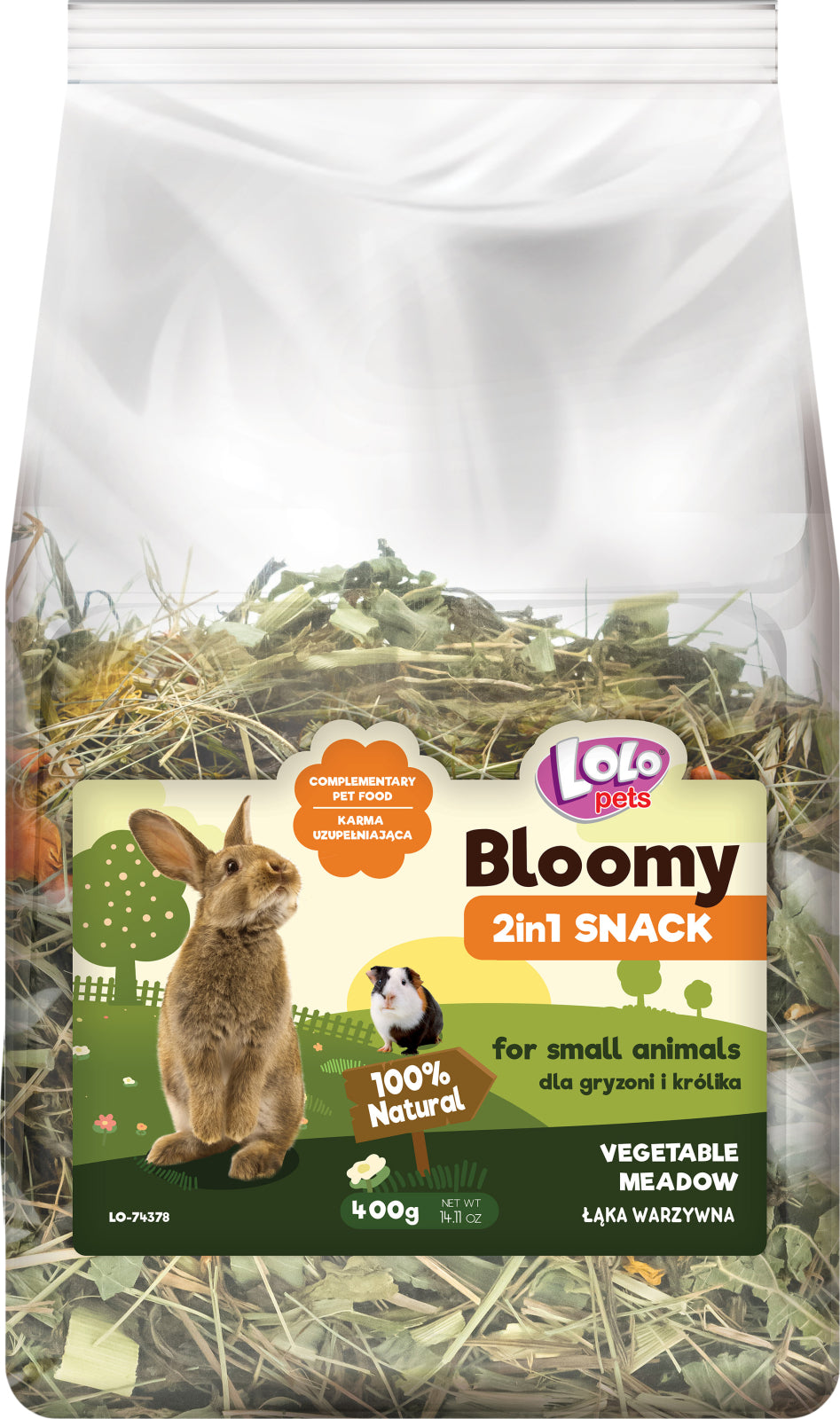 Bloomy 2in1 Snack - vegetable meadow f/rodents + rabbit