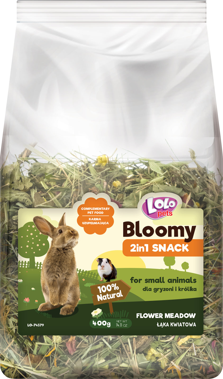 Bloomy 2in1 Snack - flower meadow f/rodents and rabbits