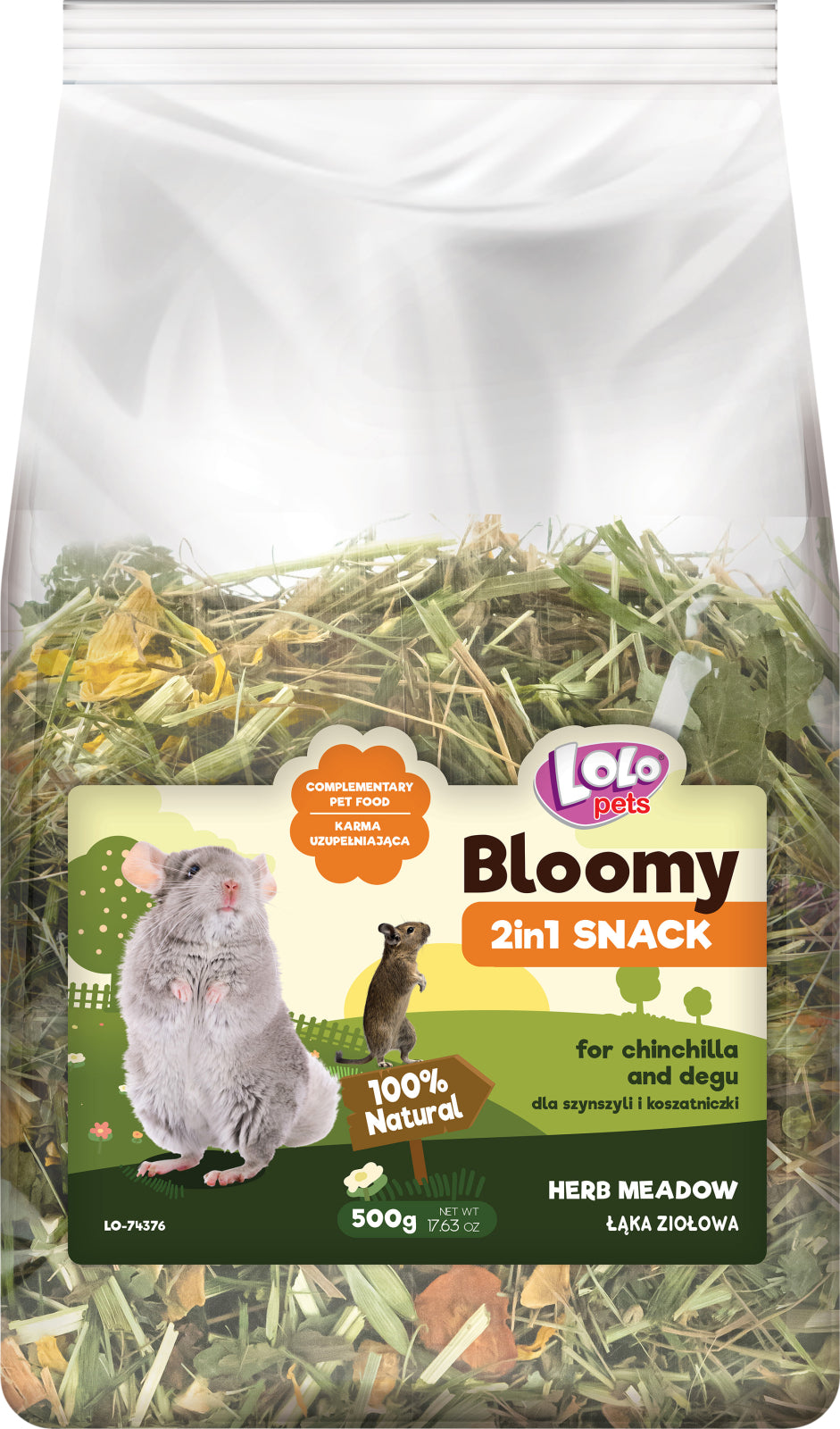 Bloomy 2in1 Snack - vxtbaserad ng fr chinchillor + deguer