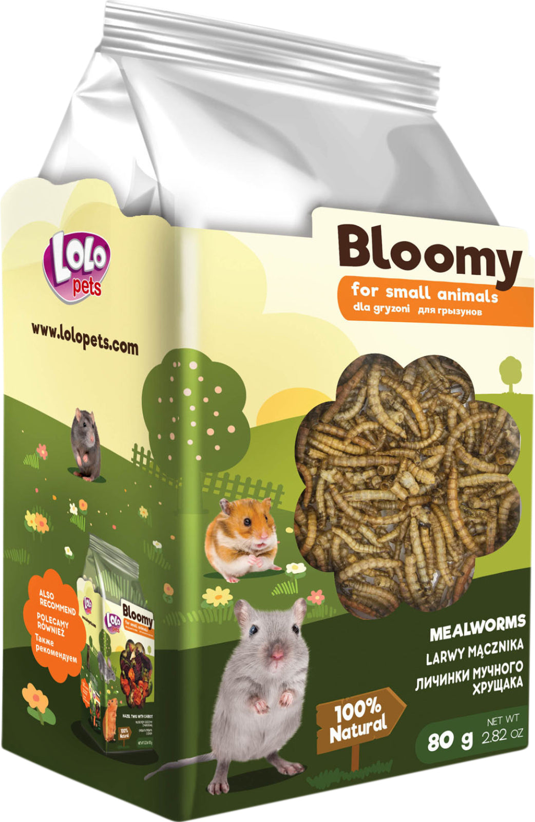 Bloomy Mealworm larvae for rodents