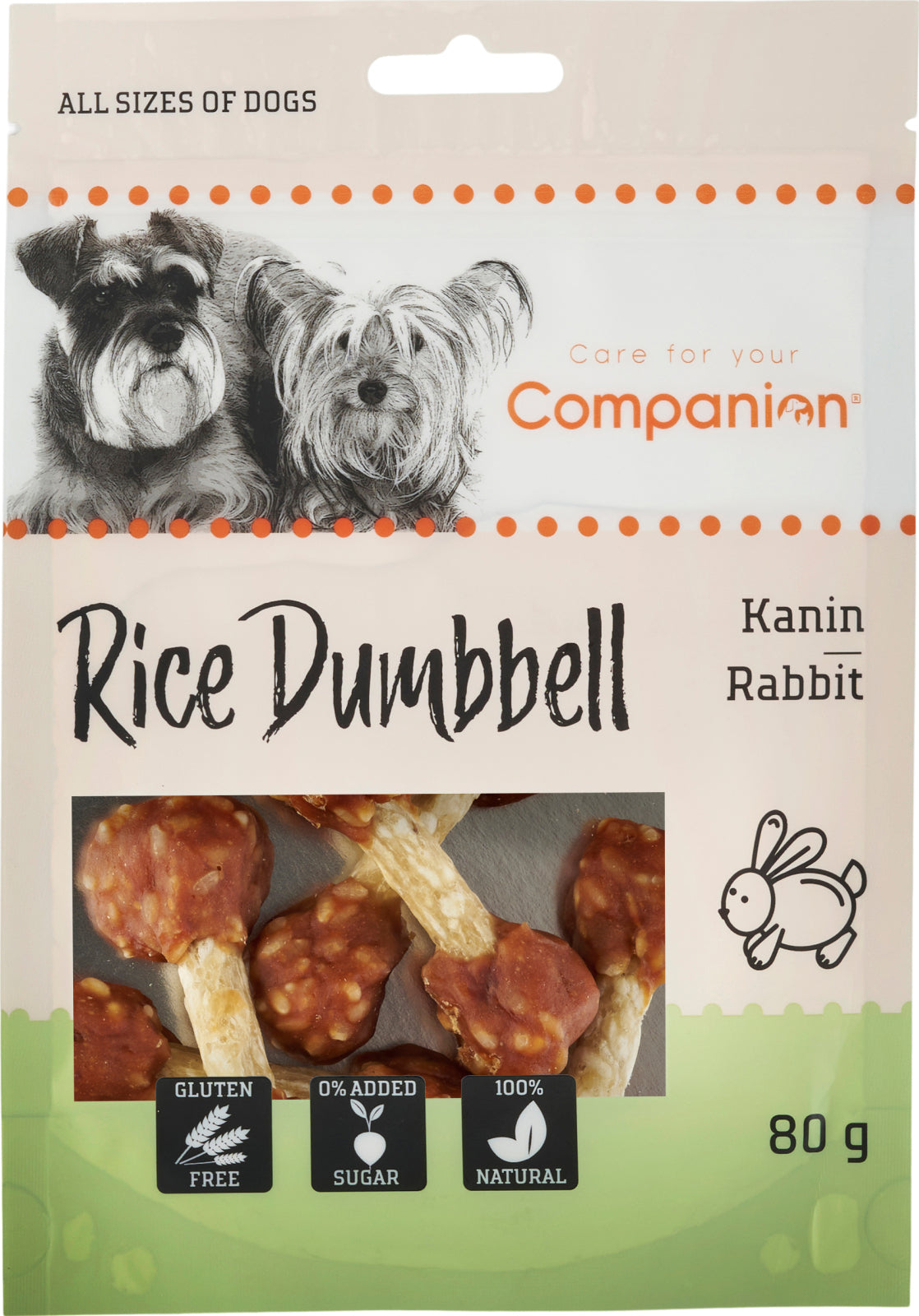Companion Rice Dumbbell, kanin