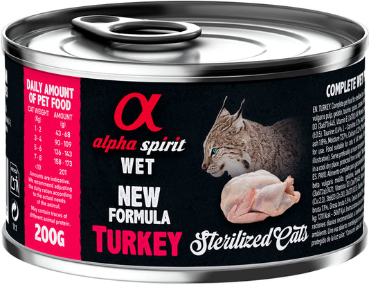 AlphaSpirit Cat Sterilised Turkey (kalkon)