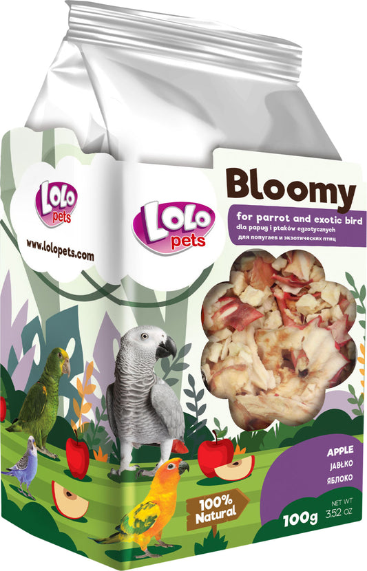 Bloomy Apple fr papegojor och exotiska fglar
