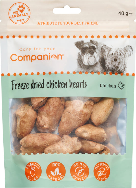 Companion Freeze dried chichen hearts, kycklinghjrta