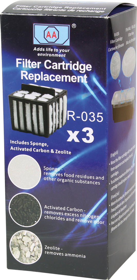 Filtermaterial t/A54ST, 3 korgar