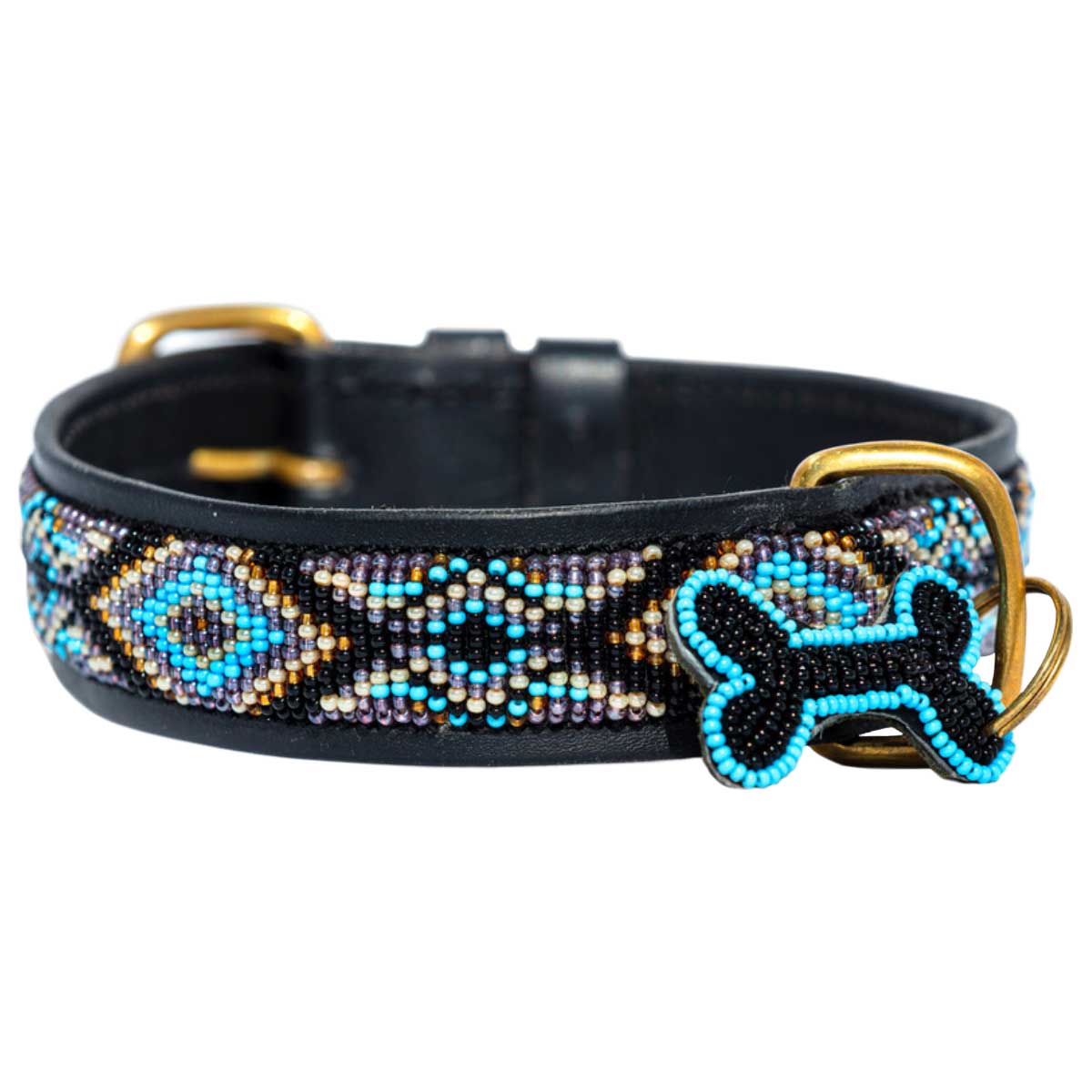 Hundhalsband Kampuni Skinny Ombima Turquoise