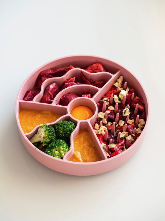 Slow fiboowl Slowfeeder-skål, 19cm- Rosa