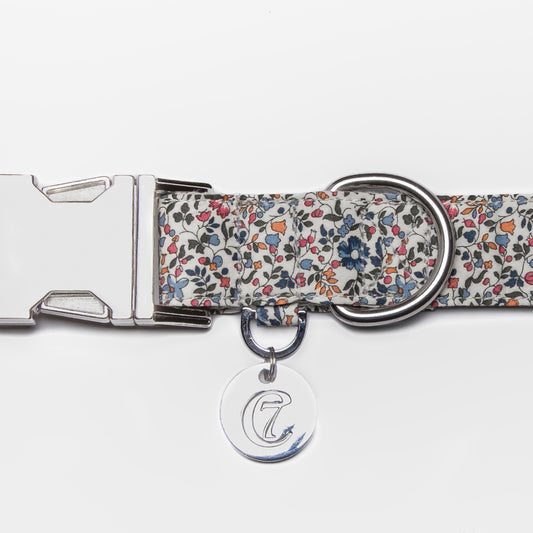 Charlie-And-Friends-Hundprodukter-Hundhalsband-Småblommigt-Front